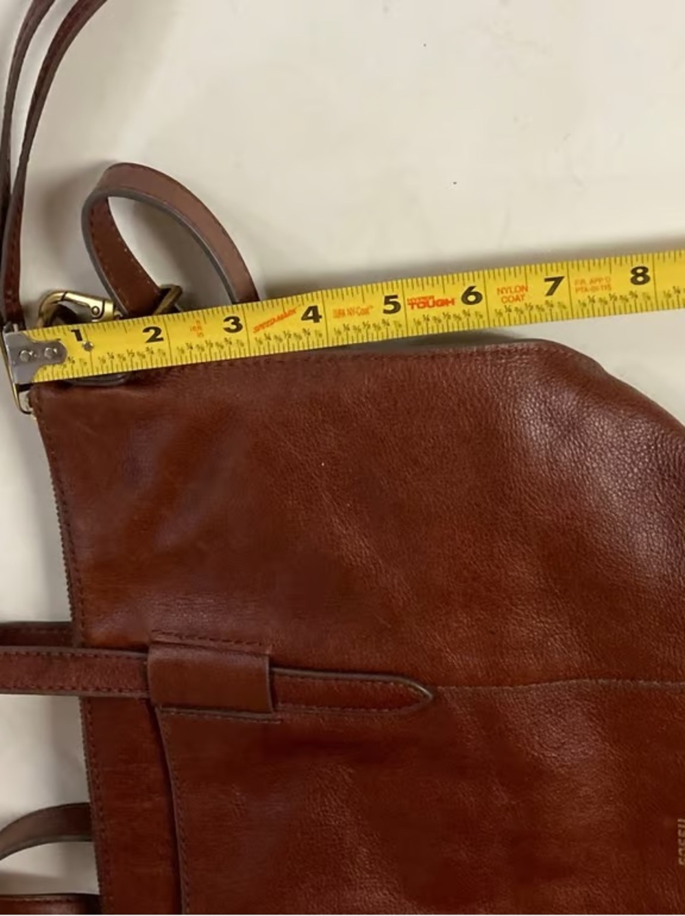 Fossil Brown Leather Skylar Satchel - Picture 7 of 8